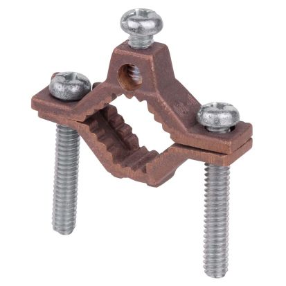 Thomas & Betts Blackburn® E-Z-Ground® J Type J Non-Insulated Grounding Clamp, 10 to 2 AWG Conductor, Cast Bronze